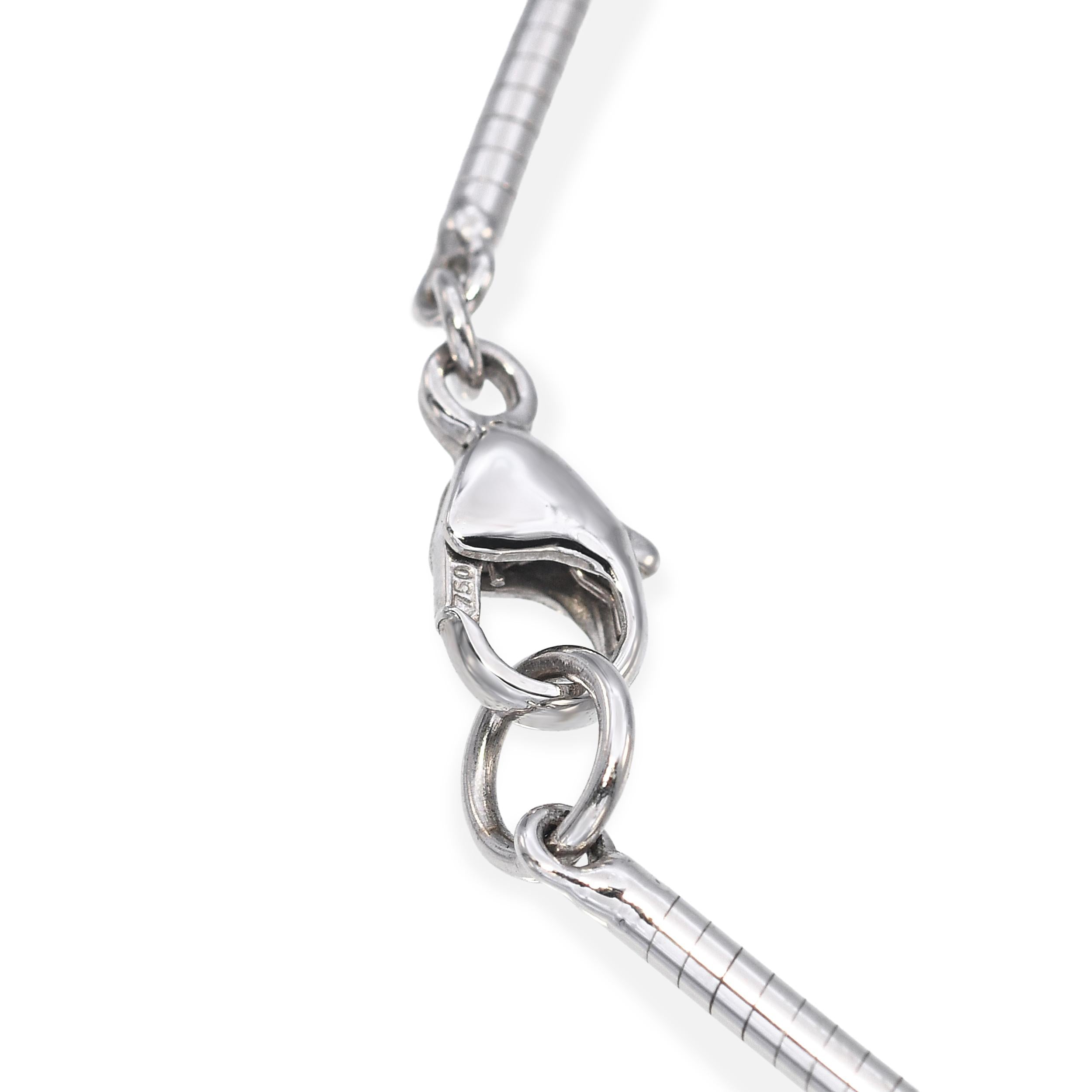 Mikimoto 18k White Gold Pearl and Diamond Necklace