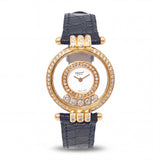 Vintage 1990s Chopard 18k Yellow Gold Happy Diamonds No. 20/5605 Women's Watch