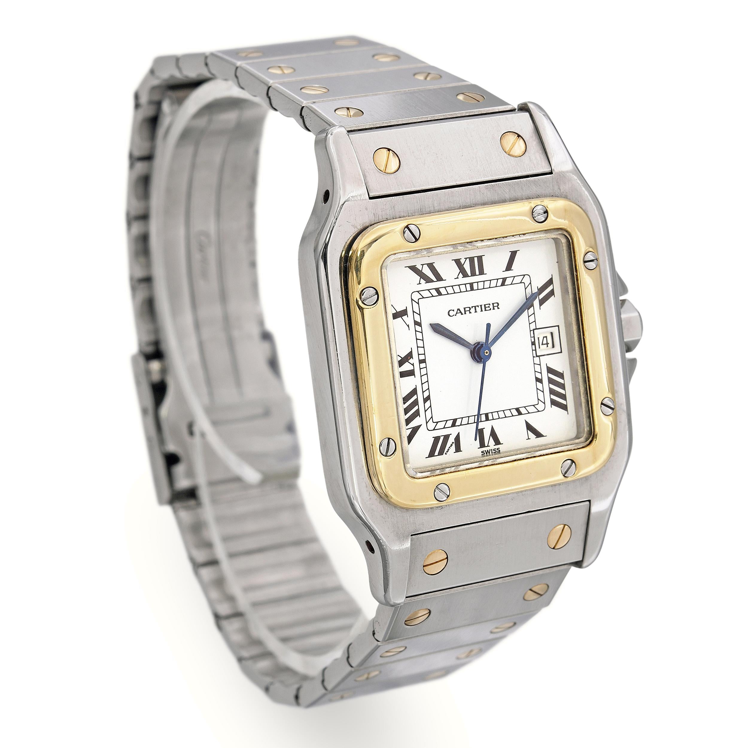 Cartier Santos Two-Tone Stainless Steel & 18K Gold Automatic Men's Watch