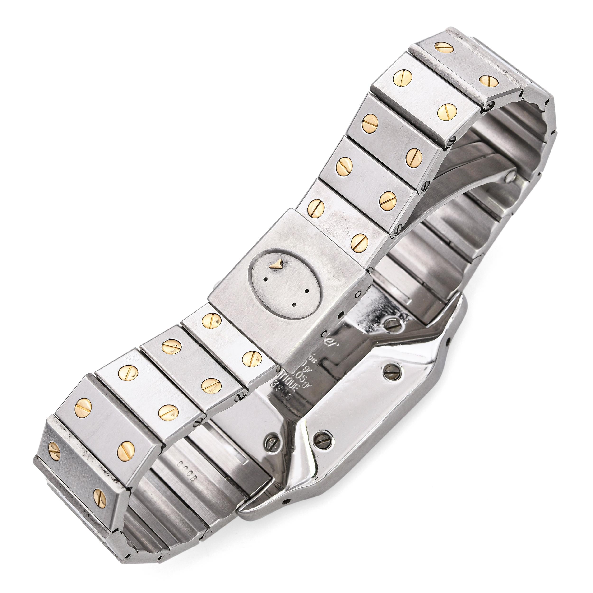 Cartier Santos Two-Tone Stainless Steel & 18K Gold Automatic Men's Watch