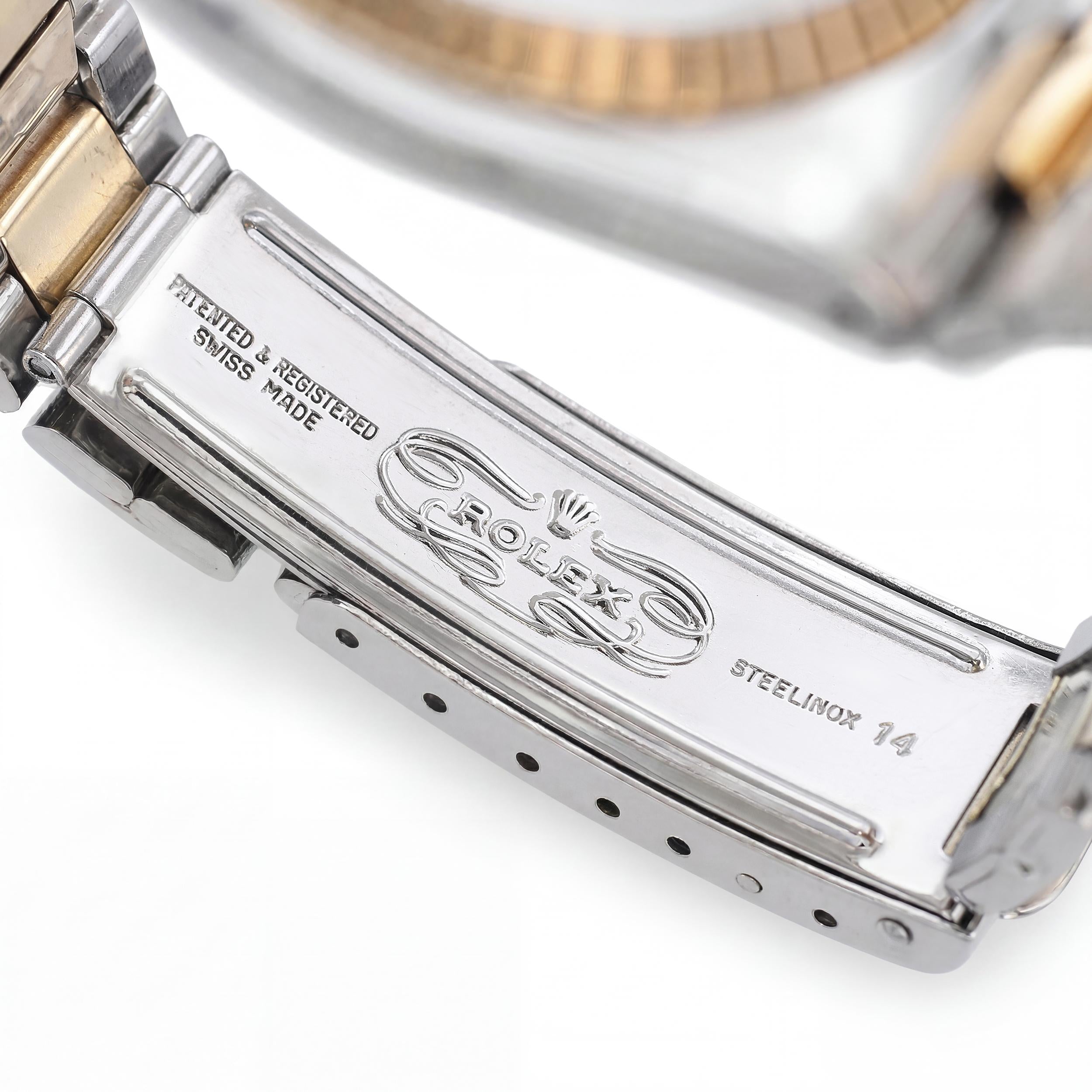 Rolex Oyster Perpetual Date Two-Tone Stainless Automatic Men's Watch Ref 1505