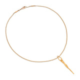 Carrera Y Carrera 18k Yellow Gold Nude Woman With Diamond Pendant Necklace