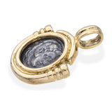 Vintage 14k Yellow Gold Ancient Roman Coin Pendant
