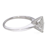 Vintage 14k White Gold 0.81ct Marquise Diamond Solitaire Ring