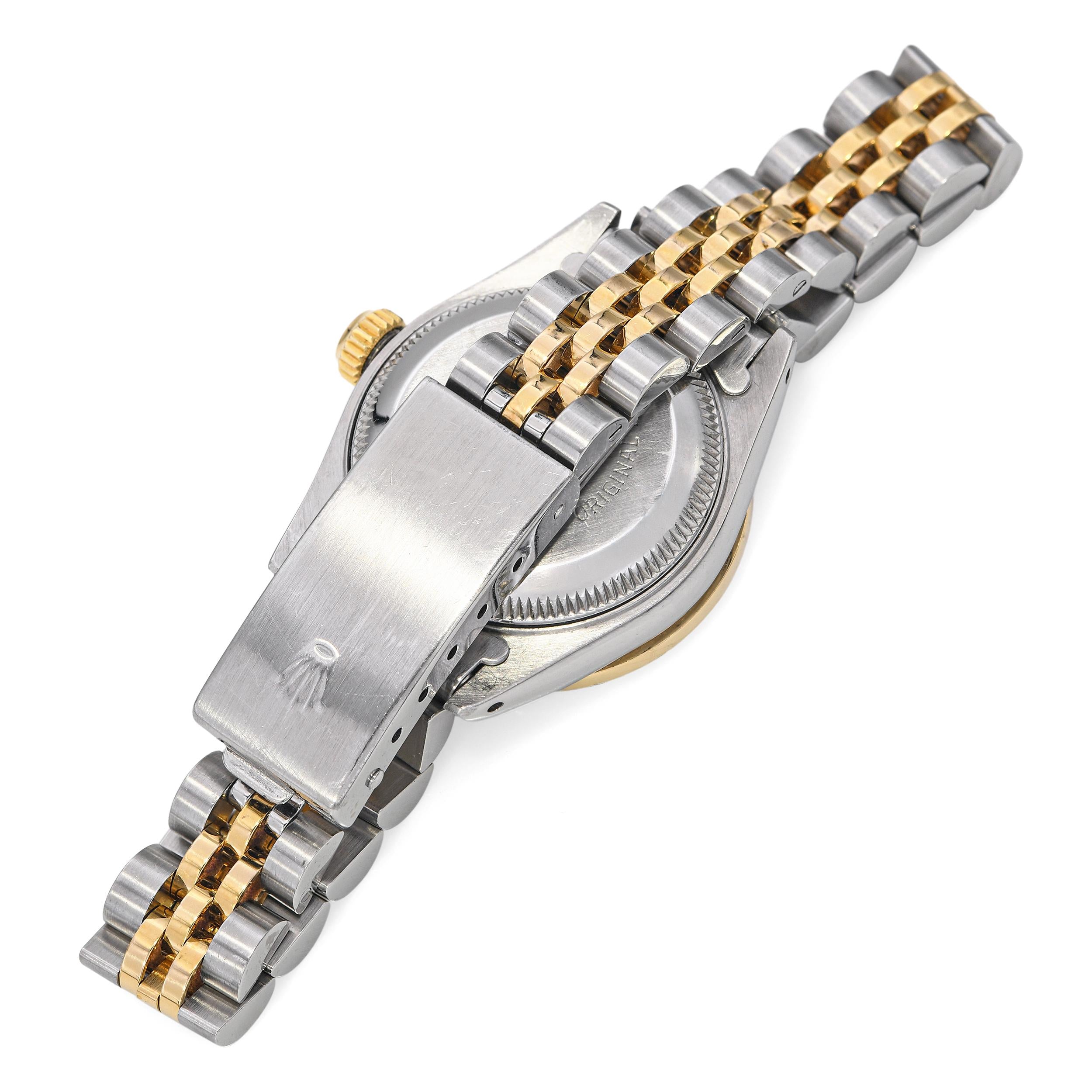 1984 Rolex Oyster Perpetual Datejust Diamond Dial Automatic Women's Watch 69173