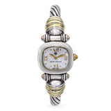 David Yurman Sterling Silver & 14K Gold MOP Cable Watch Ref. T-29106