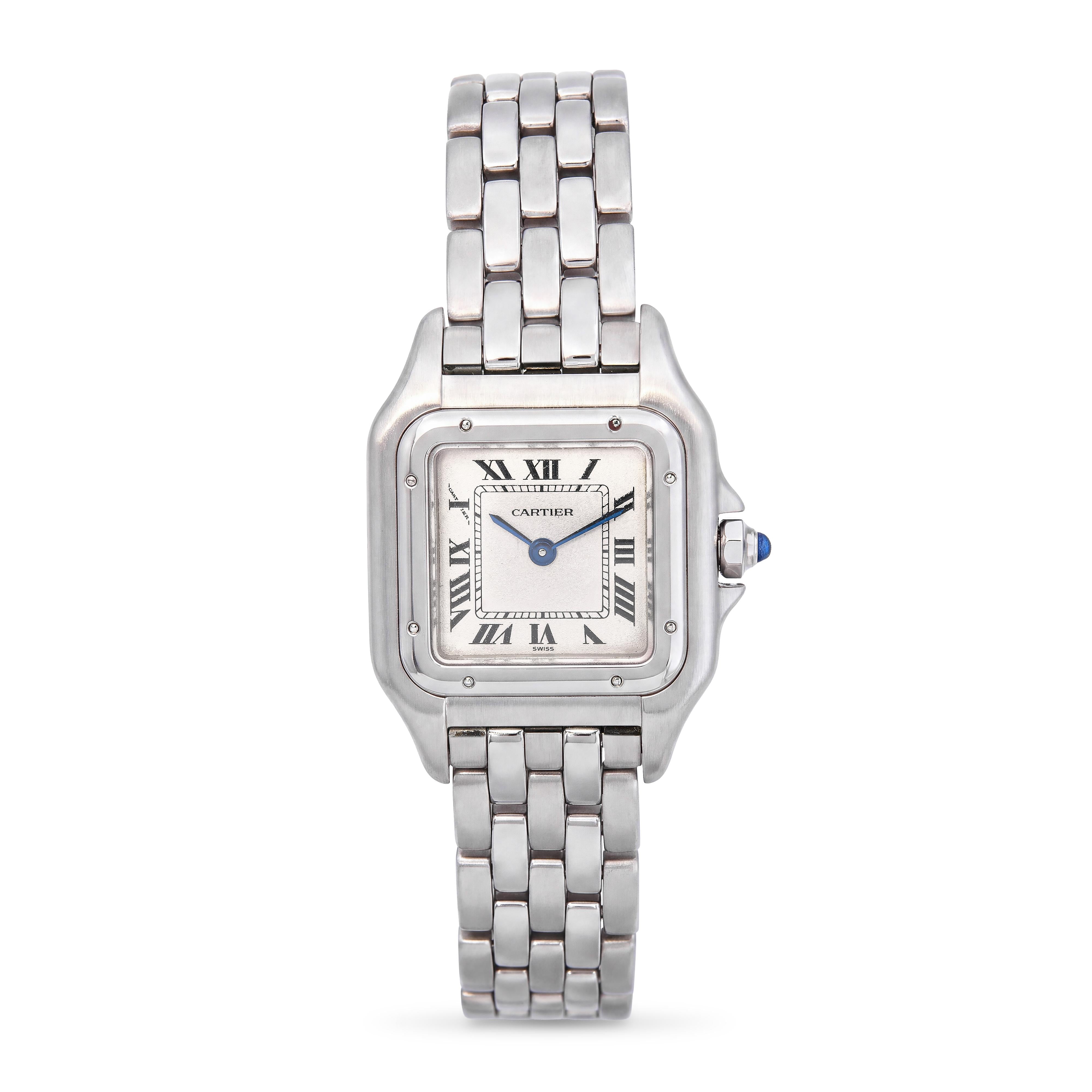 Vintage Cartier Panthere Small Stainless Steel Quartz Womens Watch Ref. 1320