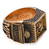 Vintage 14k Yellow Gold MIT Class of 1965 Brass Rat Ring