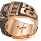 Vintage 14k Yellow Gold MIT Class of 1965 Brass Rat Ring