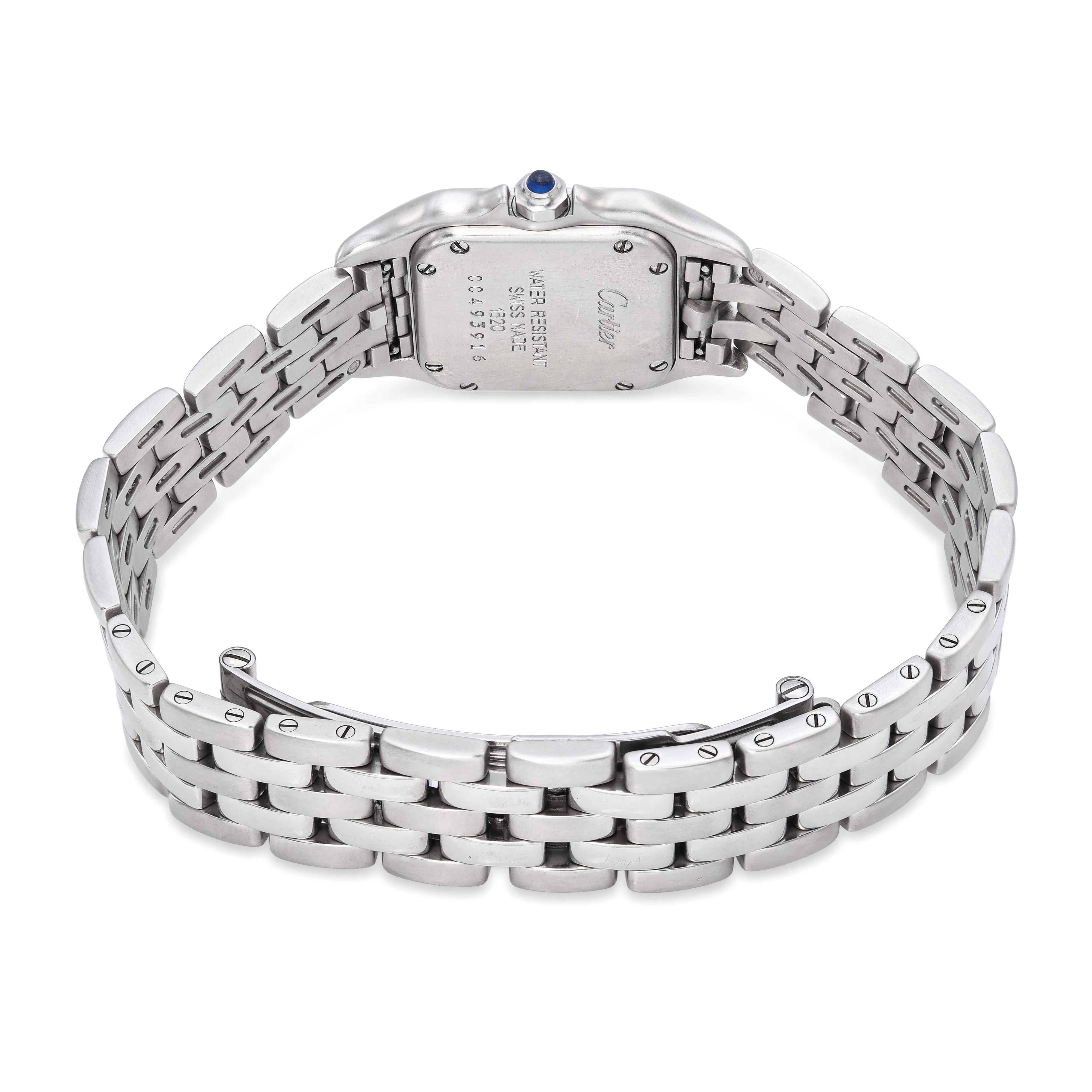 Vintage Cartier Panthere Small Stainless Steel Quartz Womens Watch Ref. 1320