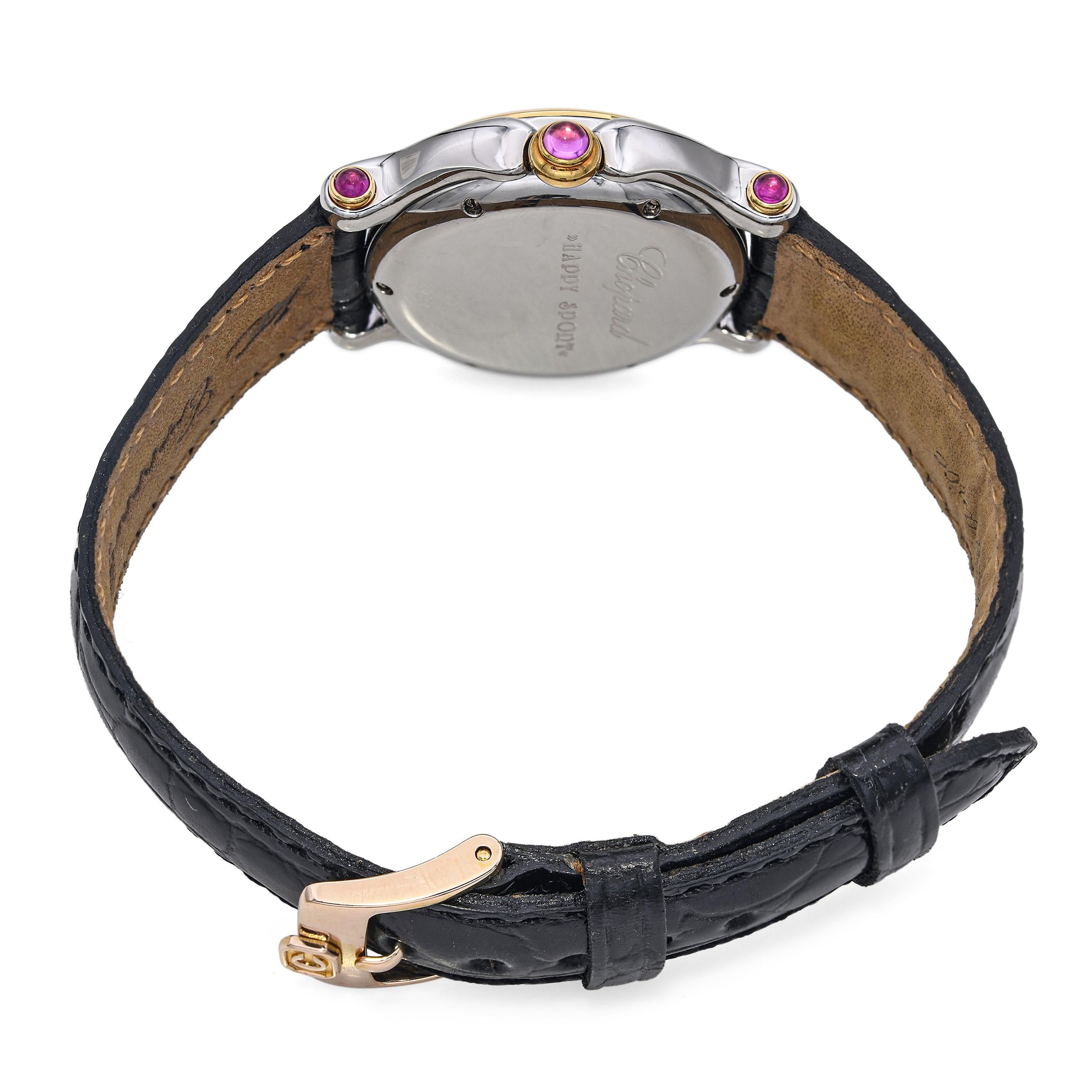 Chopard Happy Sport 18K Yellow Gold & Stainless Steel Diamond Date Quartz Watch