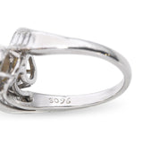 Vintage Platinum Pearl and Diamond Bypass Ring