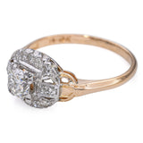 Vintage 18k Yellow Gold 0.65tcw I Si2 Diamond Ring