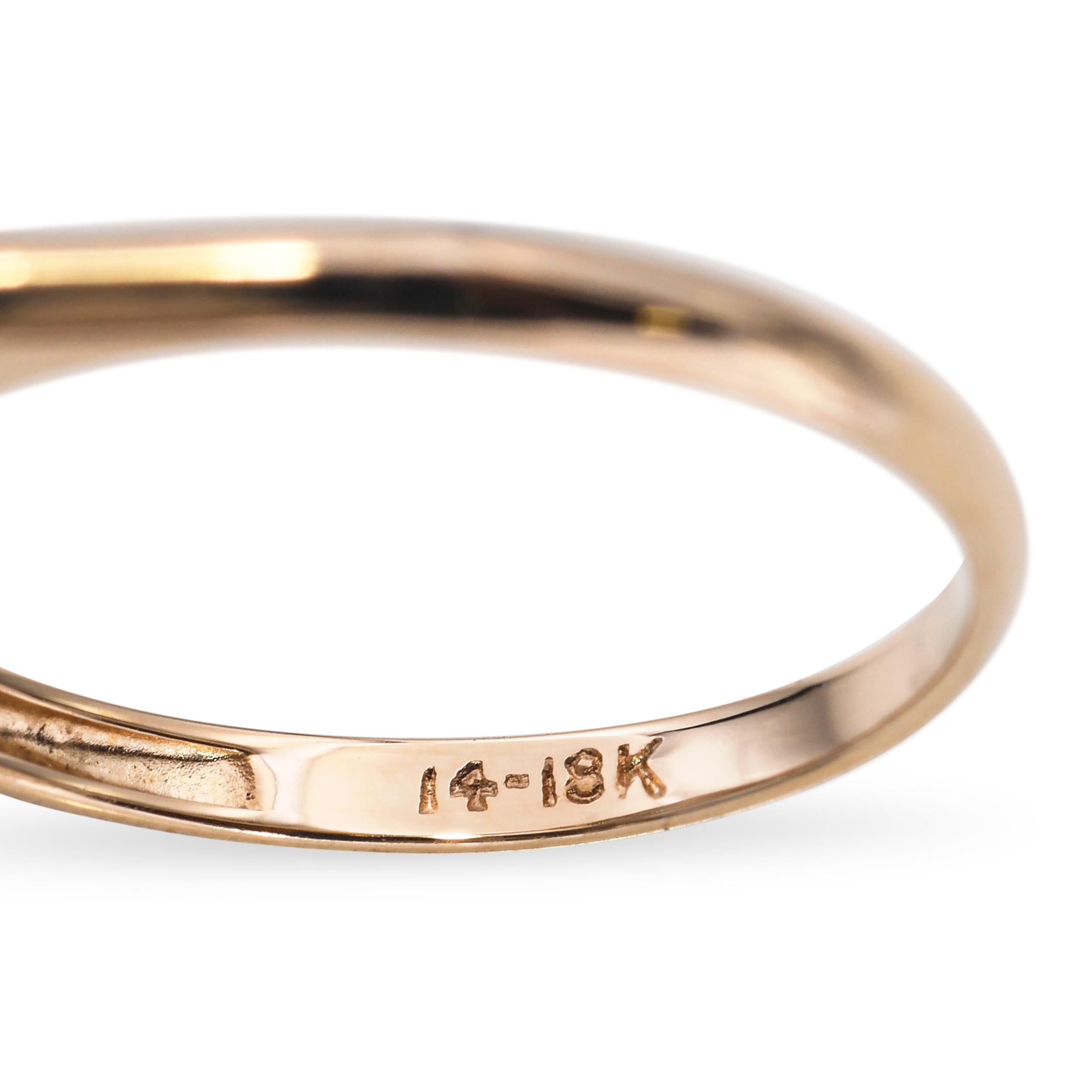 Vintage 18k Yellow Gold 0.65tcw I Si2 Diamond Ring