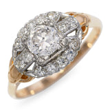 Vintage Yellow Gold 0.65tcw I Si2 Diamond Ring