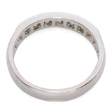 Vintage 14k White Gold 0.50tcw Diamond Wedding Band