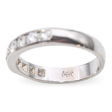 Vintage 14k White Gold 0.50tcw Diamond Wedding Band