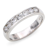 Vintage 14k White Gold 0.50tcw Diamond Wedding Band