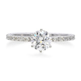 18k White Gold 1.24tcw F Vs1 Diamond Solitaire Engagement Ring