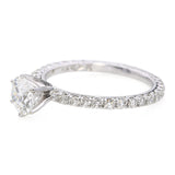 18k White Gold 1.24tcw F Vs1 Diamond Solitaire Engagement Ring