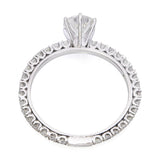 18k White Gold 1.24tcw F Vs1 Diamond Solitaire Engagement Ring