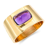 Vintage Tiffany & Co. Paloma Picasso 18k Yellow Gold Amethyst Cuff