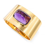 Vintage Tiffany & Co. Paloma Picasso 18k Yellow Gold Amethyst Cuff