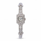 Art Deco Hamilton Platinum Diamond Ladies Dress Watch