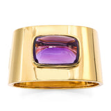 Vintage Tiffany & Co. Paloma Picasso 18k Yellow Gold Amethyst Cuff