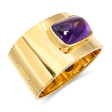 Vintage Tiffany & Co. Paloma Picasso 18k Yellow Gold Amethyst Cuff