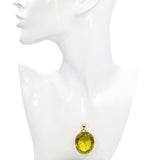 Vintage English 18k Rose Gold 125.9ct Peridot Pendant