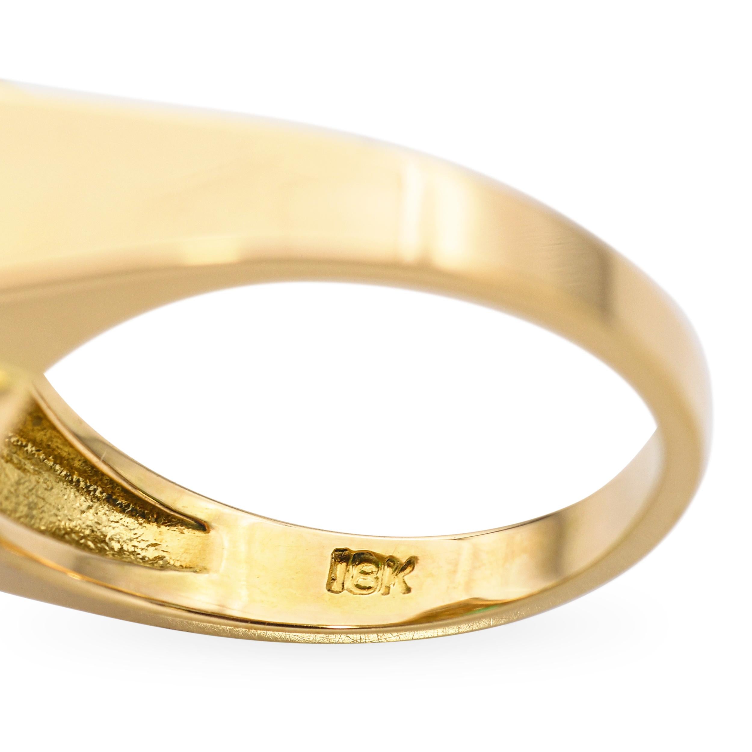 18K Yellow Gold GIA Colombian F2 Emerald & 0.28tcw Diamond Ring