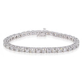 White Gold 12.21ctw Diamond Tennis Bracelet