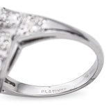 Vintage Platinum 1.26tcw Diamond Ring