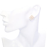 Mikimoto 14k Yellow Gold Pearl Cluster Earrings