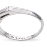 Vintage Platinum Old Euro Cut 1.25tcw J Si Diamond Engagement Ring