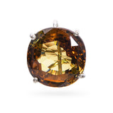 Vintage 14k White Gold 12.22ct Chrysoberyl Pendant