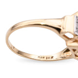 Yellow Gold 5.02ct Aquamarine and Diamond Statement Ring