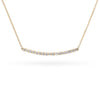 14k Yellow Gold 1.02ctw Diamond Smile Necklace