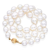 Vintage 14k Yellow Gold Graduating South Sea Pearl Strand