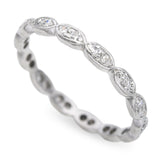 Vintage Platinum Diamond Eternity Band