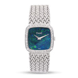 Vintage Piaget 18k White Gold Opal and Diamond Women’s Watch Ref. 9905 D3