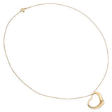Tiffany & Co. Elsa Peretti Open Heart 18k Yellow Gold Pendant Necklace