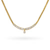 Vintage 18k Yellow Gold 2.11tcw Diamond Necklace