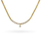 Vintage 18k Yellow Gold 2.11tcw Diamond Necklace