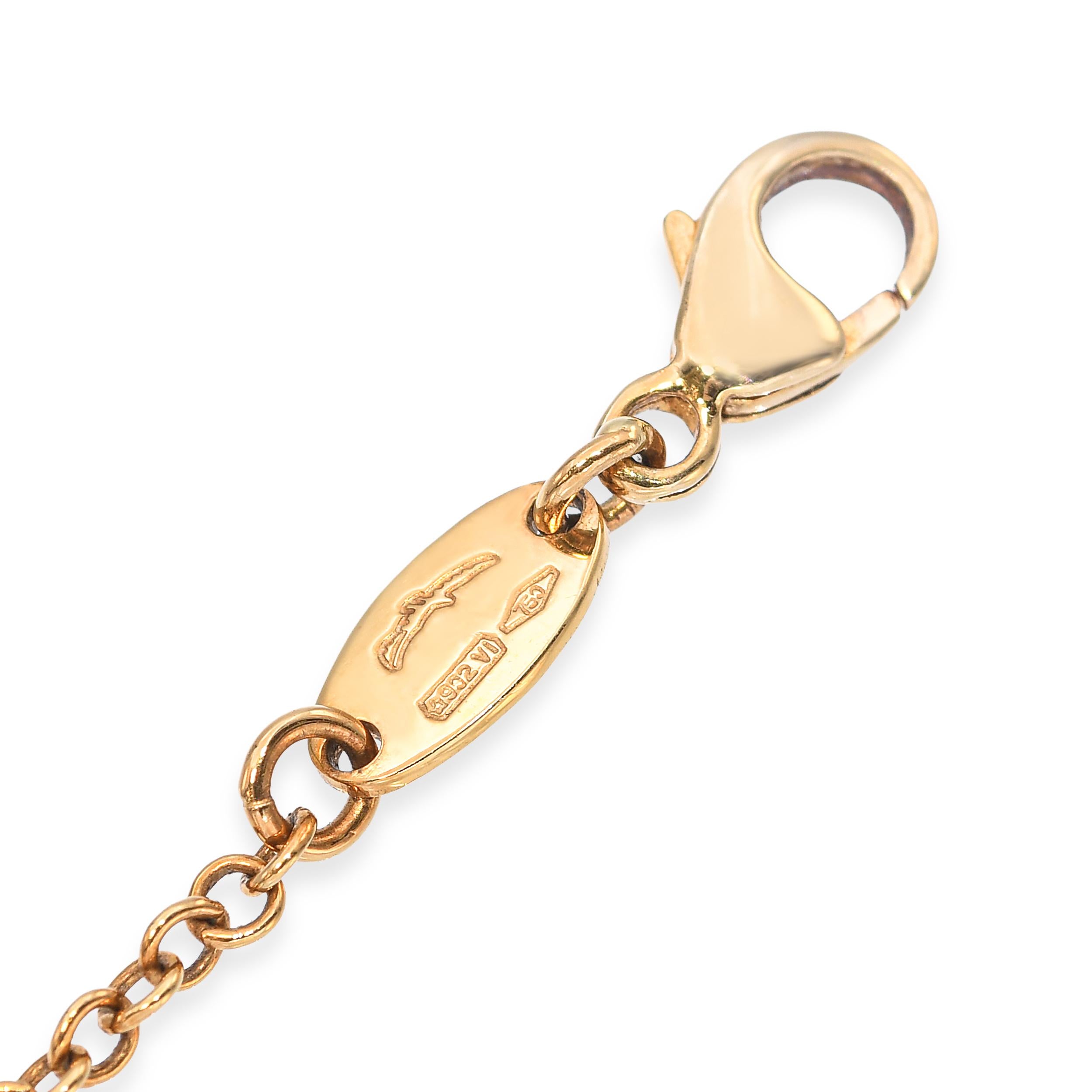 Italian 18k Yellow Gold Ruby and Gold Bead Drop Necklace