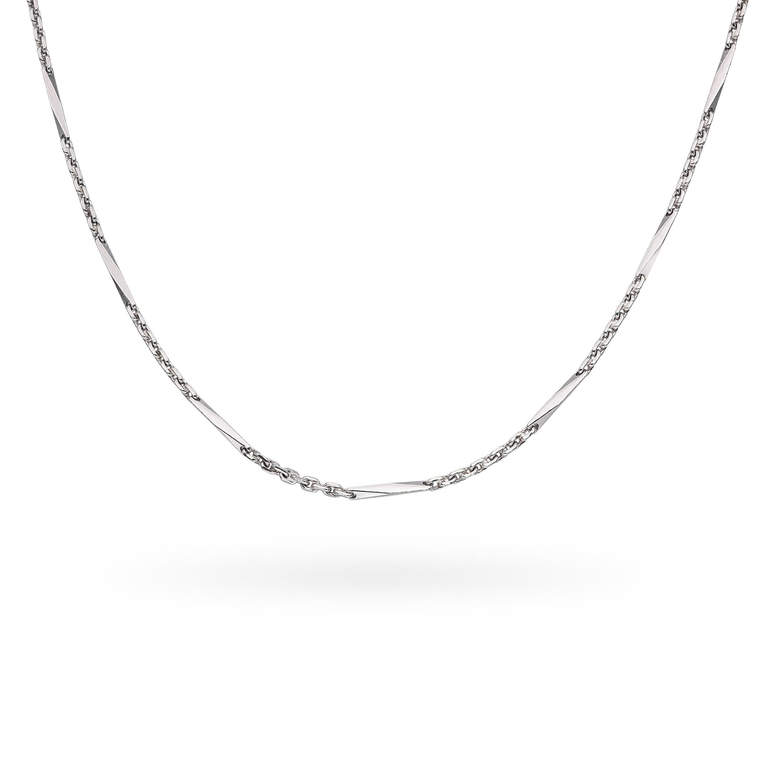 Vintage Platinum and Palladium Chain Necklace