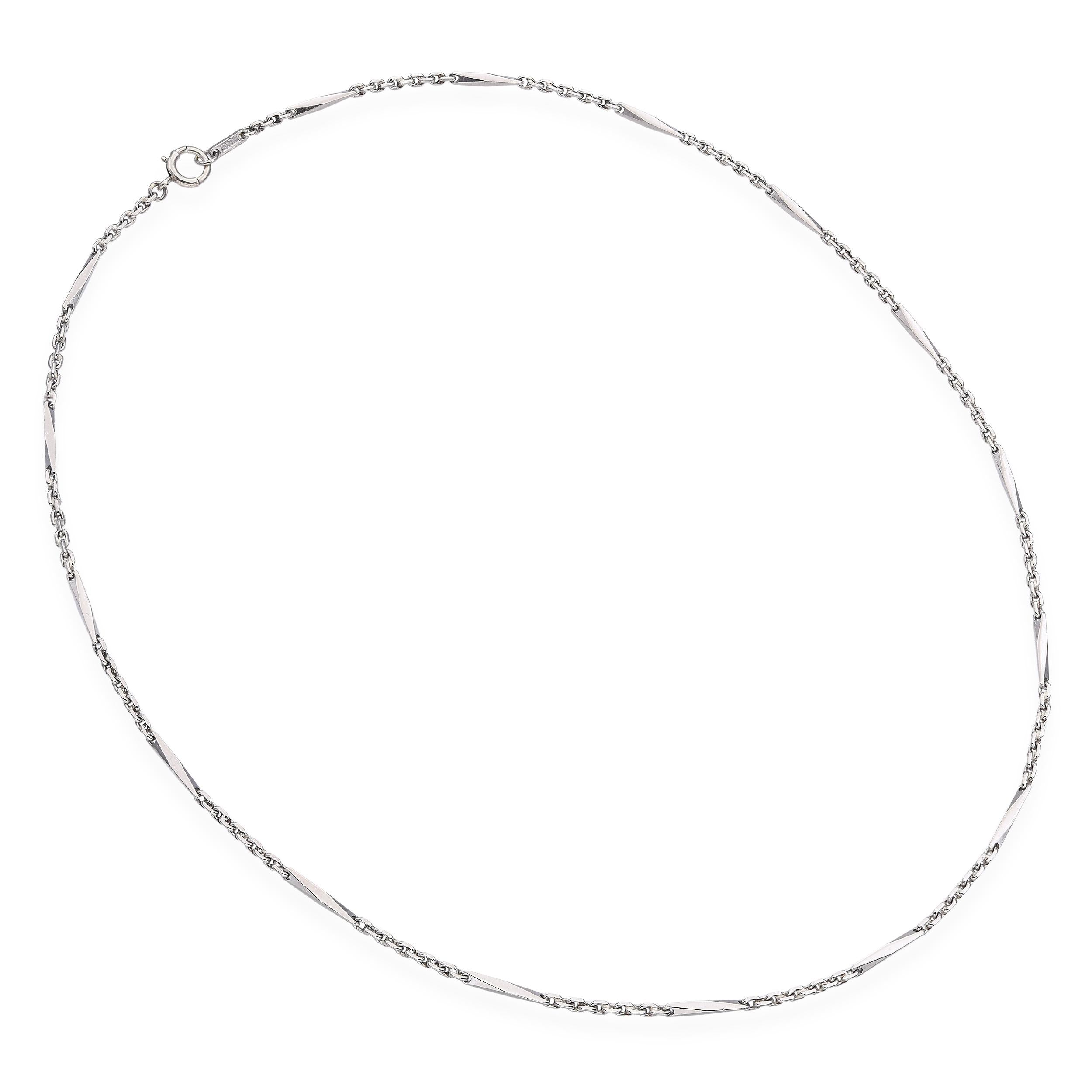 Vintage Platinum and Palladium Chain Necklace