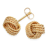 Tiffany & Co. 18k Yellow Gold Love Knot Stud Earrings