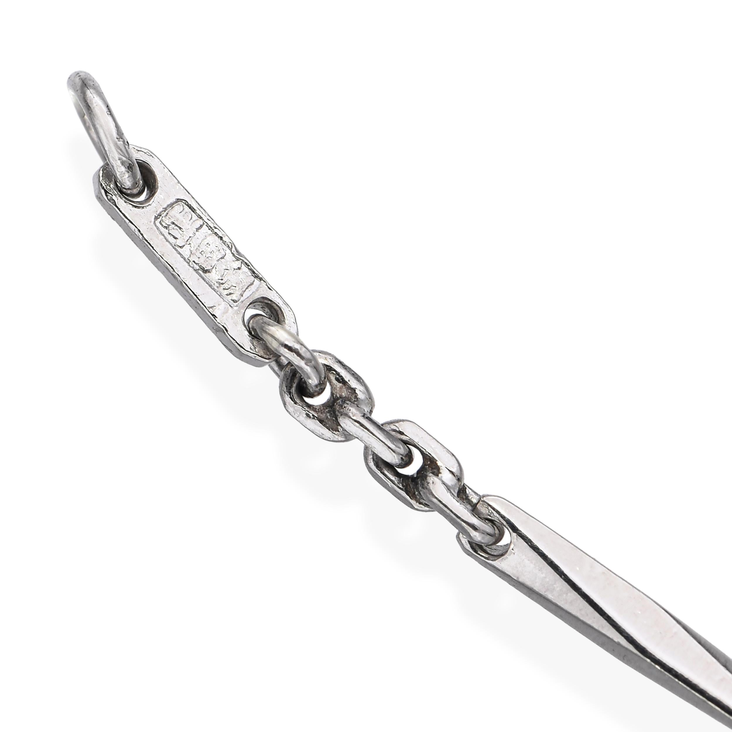 Vintage Platinum and Palladium Chain Necklace